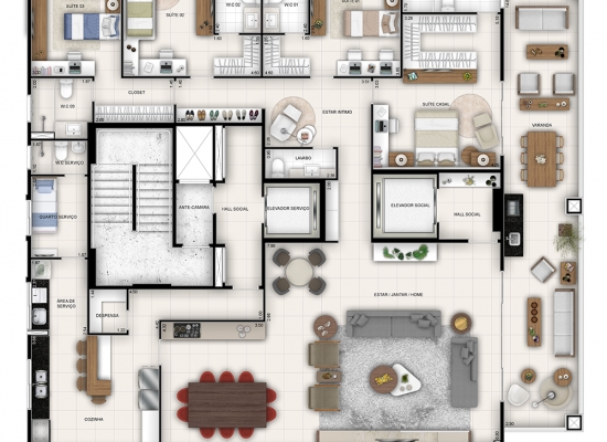 La Maison - Apartamento de área 279,40 m²